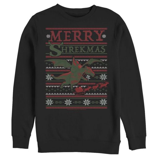 Men_s Shrek Ugly Christmas Shrekmas Sweatshirt