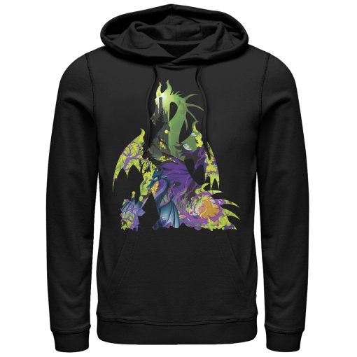 Men_s Sleeping Beauty Maleficent Dragon Pull Over Hoodie