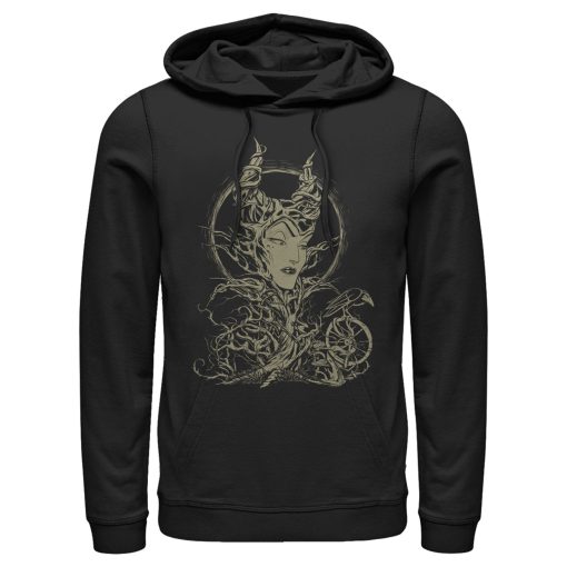 Men_s Sleeping Beauty Maleficent Twisted Queen Pull Over Hoodie