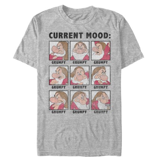 Men_s Snow White and the Seven Dwarfs Grumpy Current Mood T-Shirt