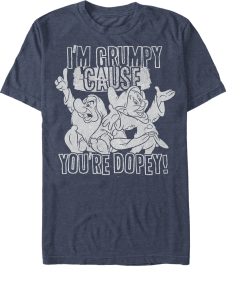 Men_s Snow White and the Seven Dwarfs Grumpy & Dopey T-Shirt