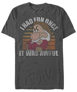 Men_s Snow White and the Seven Dwarfs Grumpy Fun Once T-Shirt
