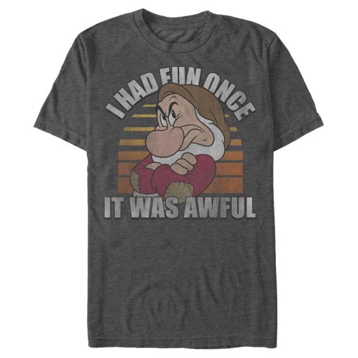 Men_s Snow White and the Seven Dwarfs Grumpy Fun Once T-Shirt