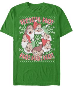 Men_s Snow White and the Seven Dwarfs Xmas Heigh Ho T-Shirt