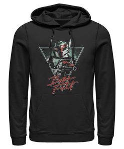 Men_s Star Wars Artistic Boba Fett Pull Over Hoodie