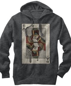 Men_s Star Wars Boba Fett Playing Card Pull Over Hoodie