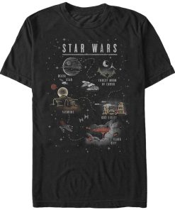 Men_s Star Wars Cartoon Map Quest T-Shirt