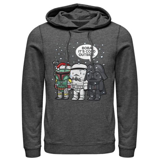 Men_s Star Wars Christmas Boba It_s Cold Outside Pull Over Hoodie