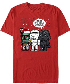 Men_s Star Wars Christmas Boba It_s Cold Outside T-Shirt