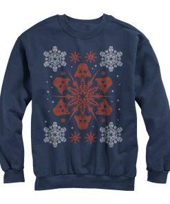 Men_s Star Wars Christmas Darth Vader Snowflake Sweatshirt