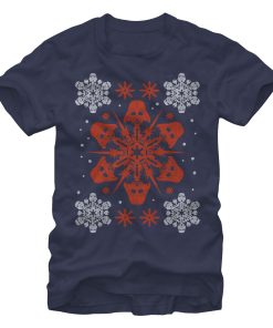 Men_s Star Wars Christmas Darth Vader Snowflake T-Shirt