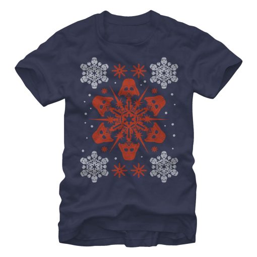 Men_s Star Wars Christmas Darth Vader Snowflake T-Shirt