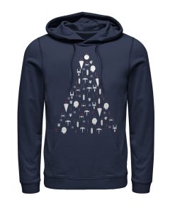 Men_s Star Wars Christmas Galactic Ornaments Pull Over Hoodie