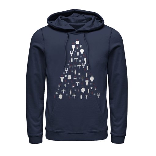 Men_s Star Wars Christmas Galactic Ornaments Pull Over Hoodie