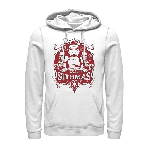 Men_s Star Wars Christmas Looking Like Sithmas Pull Over Hoodie