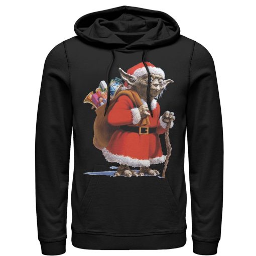 Men_s Star Wars Christmas Santa Yoda Pull Over Hoodie