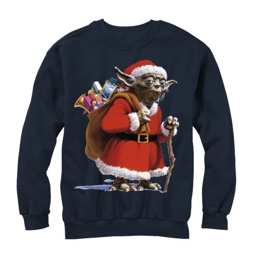 Men_s Star Wars Christmas Santa Yoda Sweatshirt