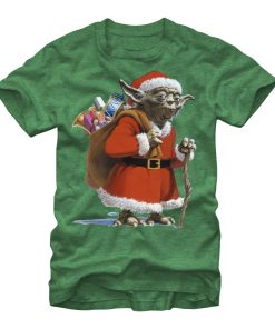 Men_s Star Wars Christmas Santa Yoda T-Shirt