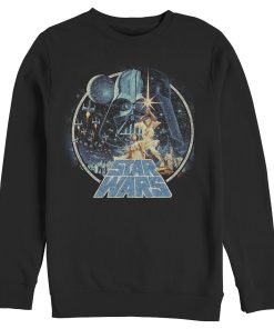 Men_s Star Wars Classic Scene Circle Sweatshirt
