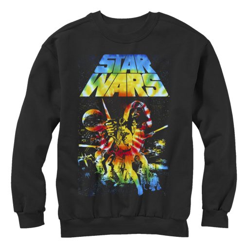 Men_s Star Wars Classic Tie-Dye Poster Sweatshirt