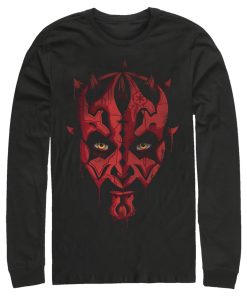 Men_s Star Wars Darth Maul Portrait Long Sleeve Shirt