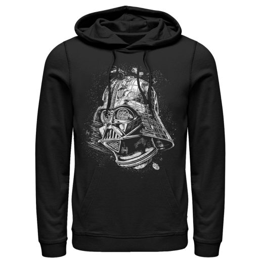 Men_s Star Wars Darth Vader Death Star Pull Over Hoodie