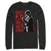 Men_s Star Wars Darth Vader Doesn_t Play Well Long Sleeve Shirt