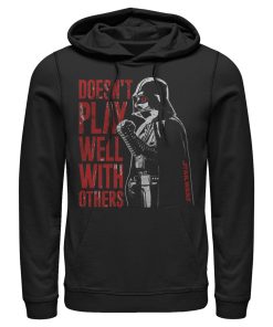 Men_s Star Wars Darth Vader Doesn_t Play Well Pull Over Hoodie