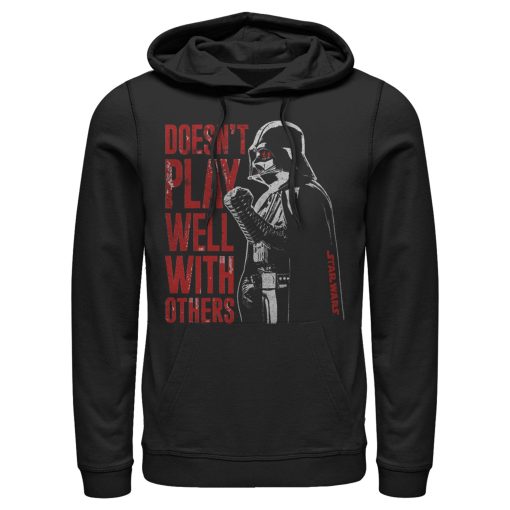 Men_s Star Wars Darth Vader Doesn_t Play Well Pull Over Hoodie