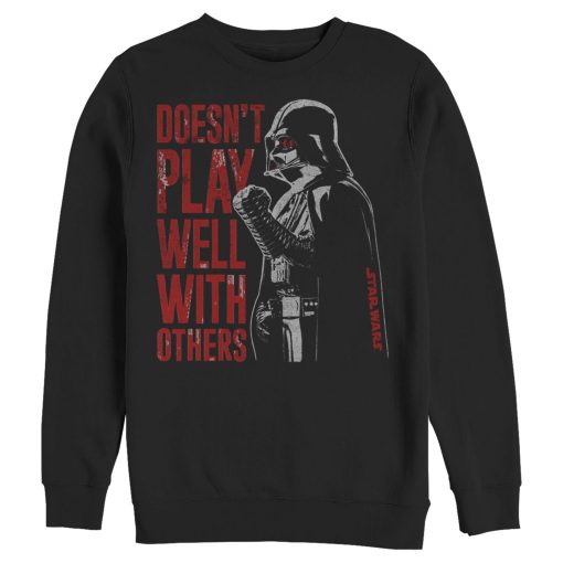 Men_s Star Wars Darth Vader Doesn_t Play Well Sweatshirt