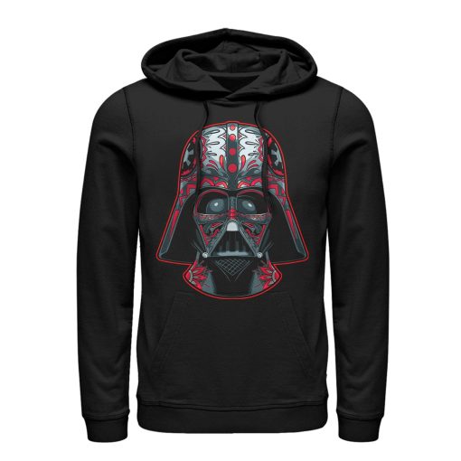 Men_s Star Wars Darth Vader Helmet Markings Pull Over Hoodie