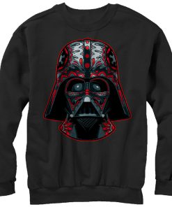 Men_s Star Wars Darth Vader Helmet Markings Sweatshirt
