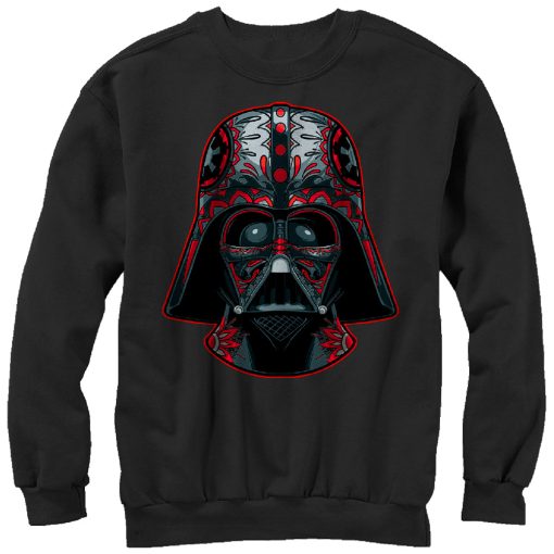 Men_s Star Wars Darth Vader Helmet Markings Sweatshirt