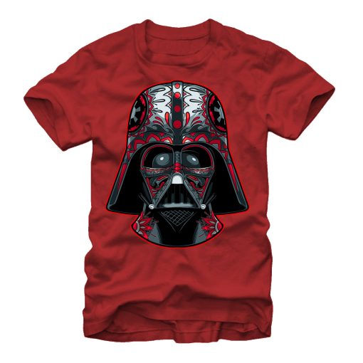 Men_s Star Wars Darth Vader Helmet Markings T-Shirt