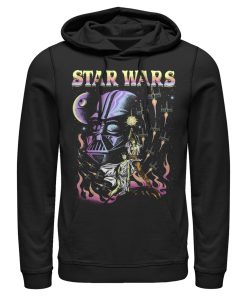 Men_s Star Wars Darth Vader Luke Skywalker Collage Pull Over Hoodie