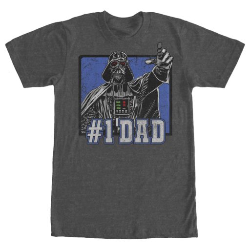 Men_s Star Wars Darth Vader Number One Father T-Shirt