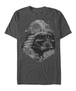 Men_s Star Wars Darth Vader Star Ship Collage T-Shirt