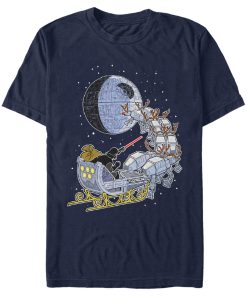 Men_s Star Wars Darth Vader Starry Sleigh T-Shirt