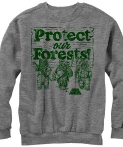 Men_s Star Wars Ewok Protect Our Forests Sweatshirt
