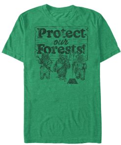 Men_s Star Wars Ewok Protect Our Forests T-Shirt
