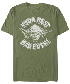 Men_s Star Wars Father_s Day Yoda Best Dad Ever T-Shirt