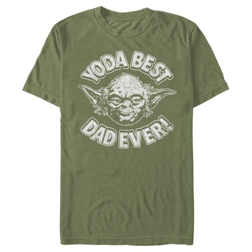 Men_s Star Wars Father_s Day Yoda Best Dad Ever T-Shirt