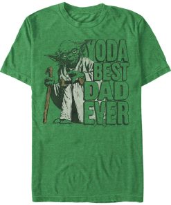 Men_s Star Wars Father_s Day Yoda Best T-Shirt