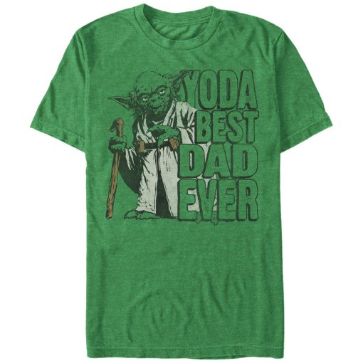 Men_s Star Wars Father_s Day Yoda Best T-Shirt