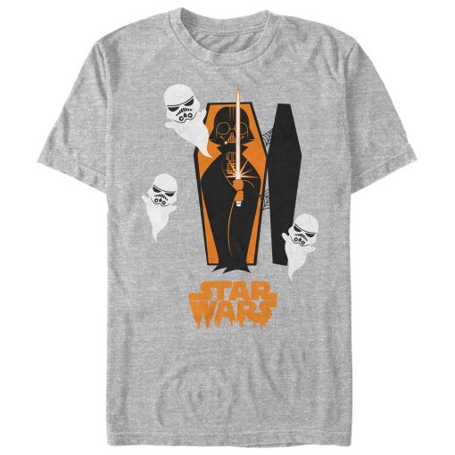 Men_s Star Wars Halloween Darth Vader Coffin T-Shirt