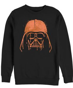 Men_s Star Wars Halloween Vader Helmet Spray-Paint Sweatshirt