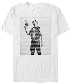 Men_s Star Wars Han Solo Intro Script T-Shirt
