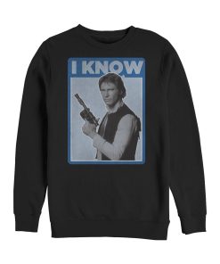 Men_s Star Wars Han Solo Quote I Know Sweatshirt