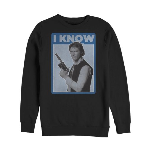 Men_s Star Wars Han Solo Quote I Know Sweatshirt