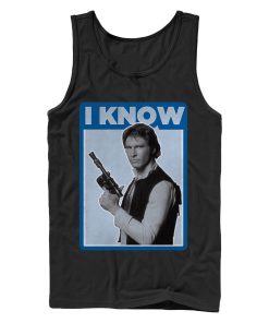 Men_s Star Wars Han Solo Quote I Know Tank Top